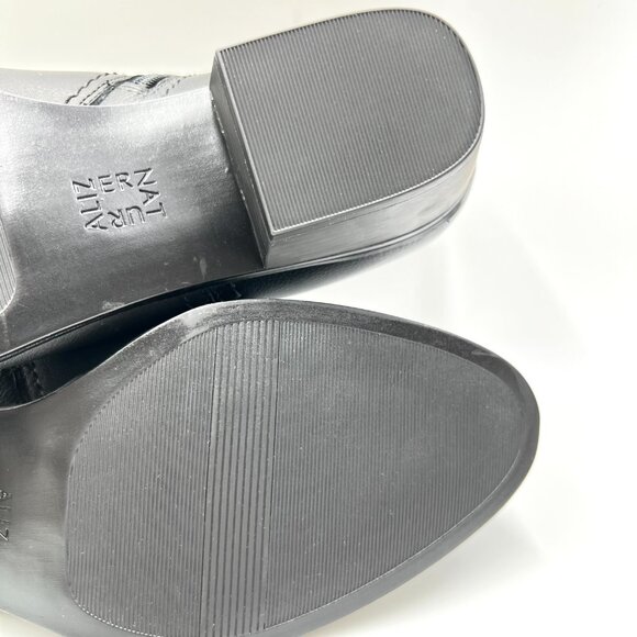 Naturalizer Womens Zarie Black Leather Low Cut Ankle Boots Booties Shooties - Picture 10 of 13